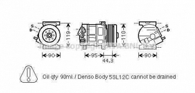 AVA QUALITY COOLING ftak330 -  Компрессор, кондиционер